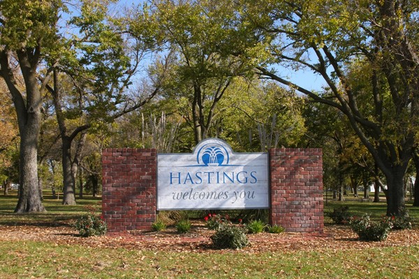 Hastings Welcome Sign